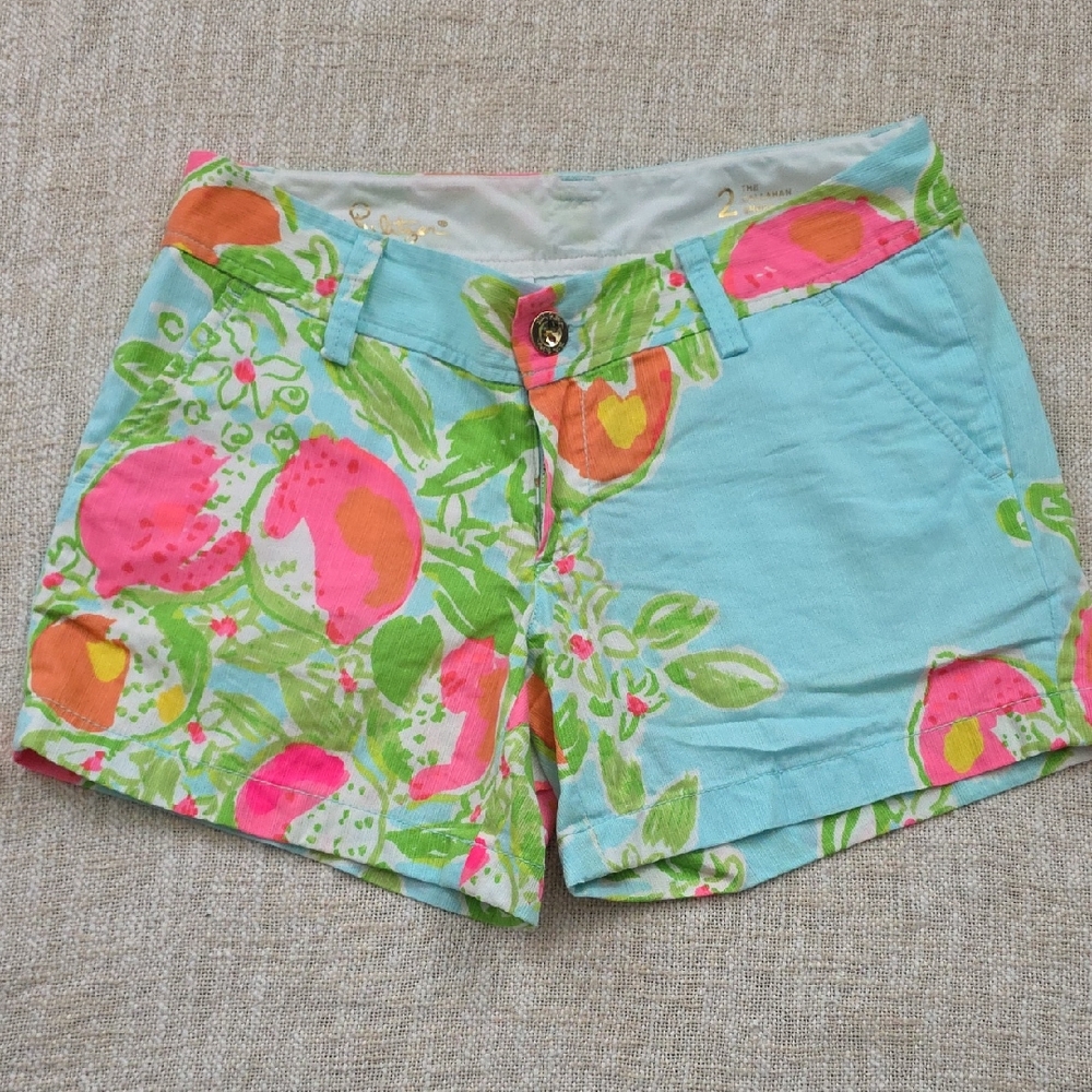 Lilly Pulitzer Vibrant Floral Print Shorts